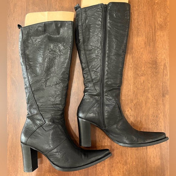 POUR L’AMOUR HIGH QUALITY COWGIRL BOOTS. GENUINE LEATHER. MADE IN ITALY. SIZE 40 - Picture 5 of 11